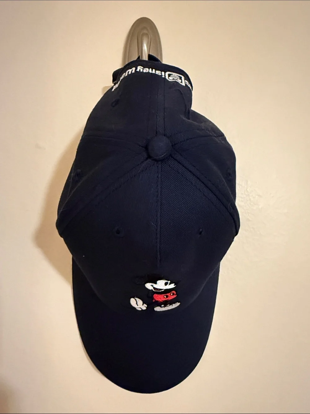Disney Navy Blue Baseball Hat with Mickey Tag